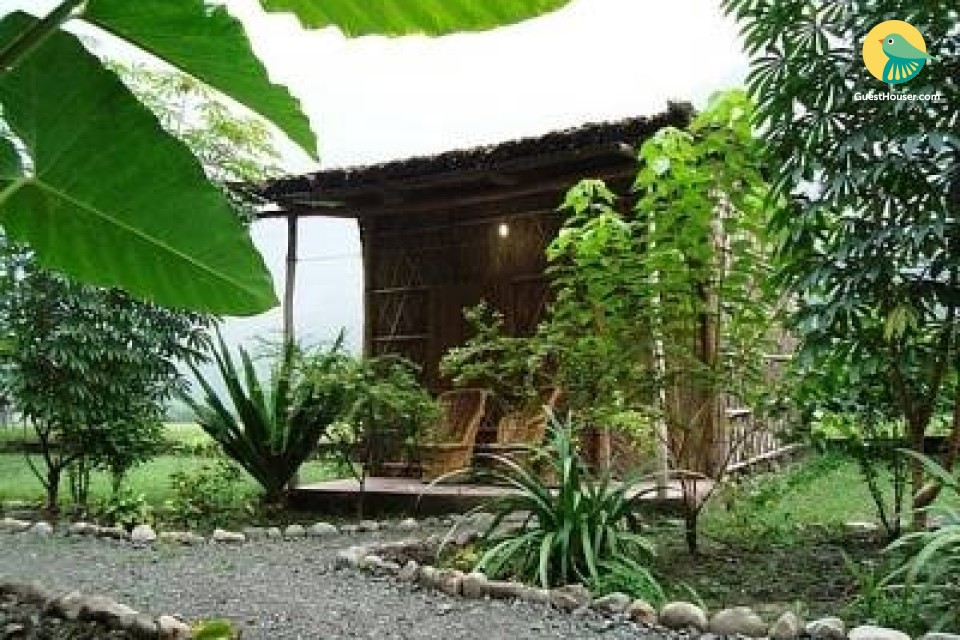 Rustic Hut in Lawn